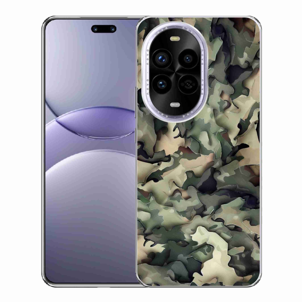 Gélový kryt mmCase na Huawei Nova 13 Pro 5G - maskáčový vzor 9
