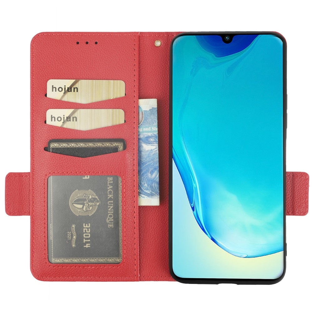 Wallet knižkové púzdro na Vivo X80 Lite - červené