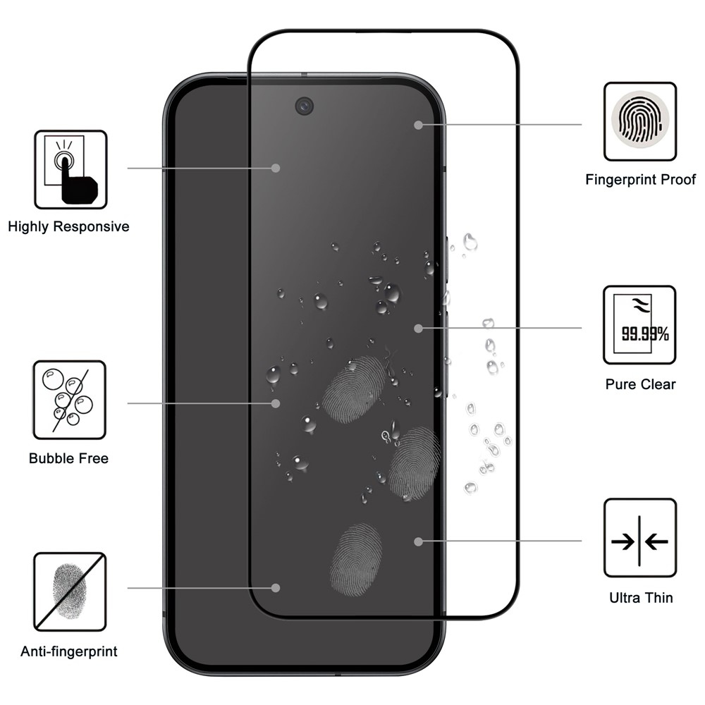 AGC celoplošné tvrdené sklo na Google Pixel 10 Pro XL