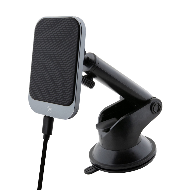 Magnetický indukčný držiak do auta BMW Signature Edition s 15W bezdrôtovým nabíjaním čierny