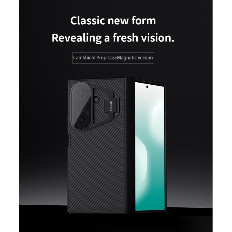 Nillkin CamShield Prop Magnetic (Transparent Lens) Zadný kryt pre Samsung Galaxy Z Fold 7 Black