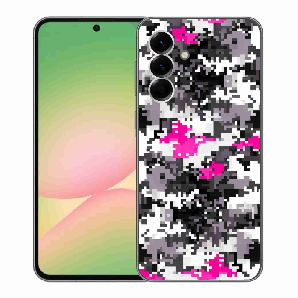 Gélový kryt mmCase na Samsung Galaxy A56 5G - maskáčový vzor 4
