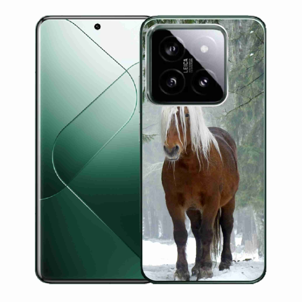 Gélový obal mmCase na Xiaomi 14 - kôň v lese