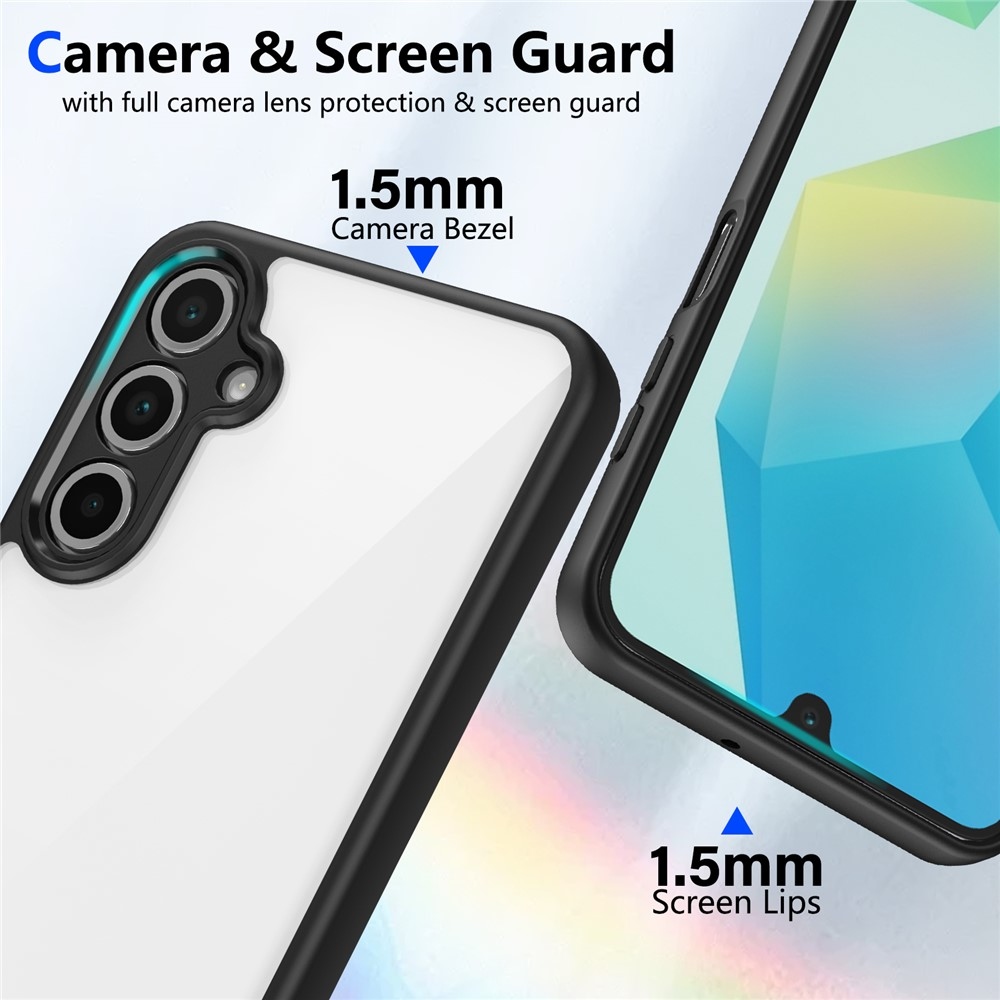 Back gélový obal s pevným chrbtom na Samsung Galaxy A17 5G - čierny