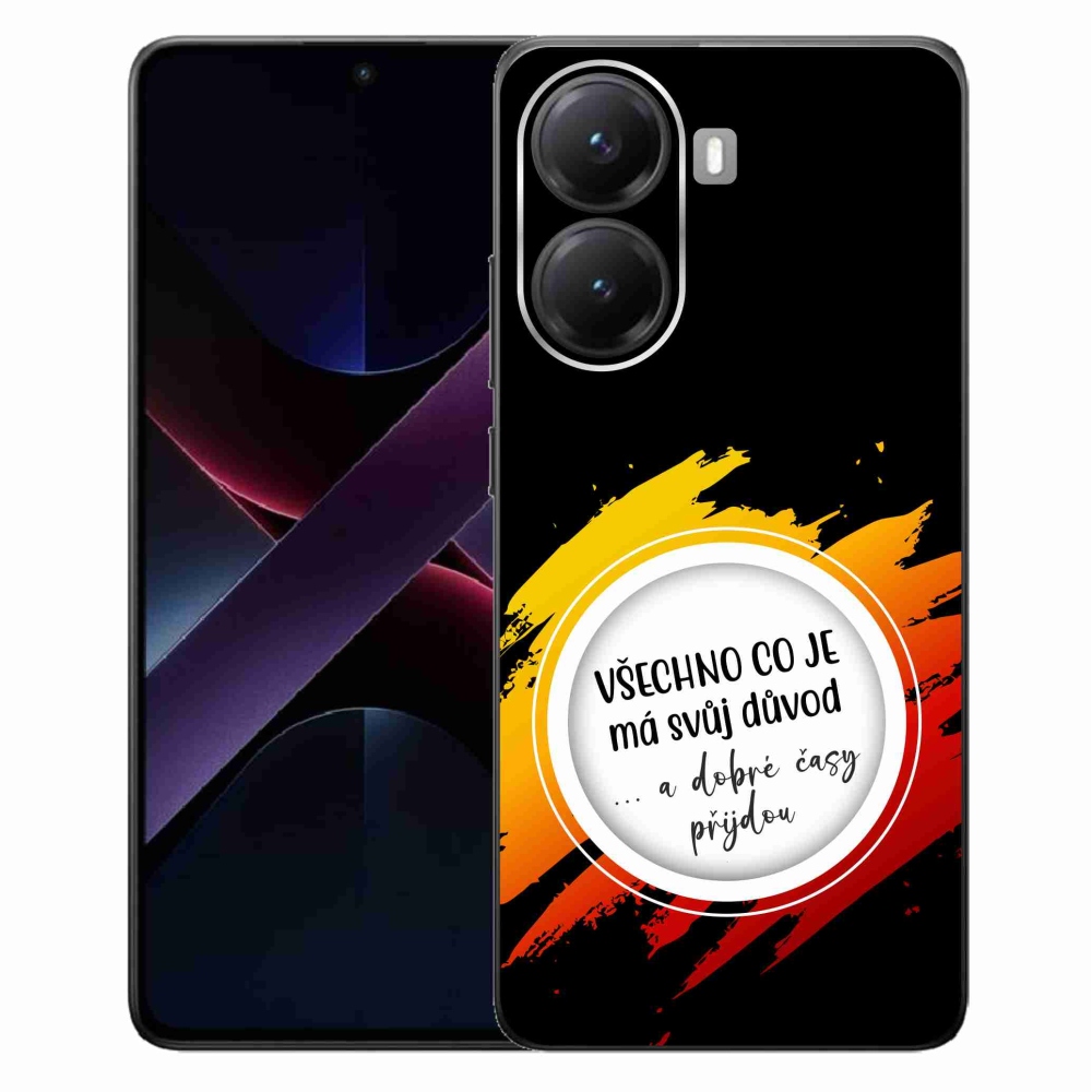 Gélový kryt mmCase na Xiaomi Poco X7 Pro 5G - citát 3 čierne pozadie