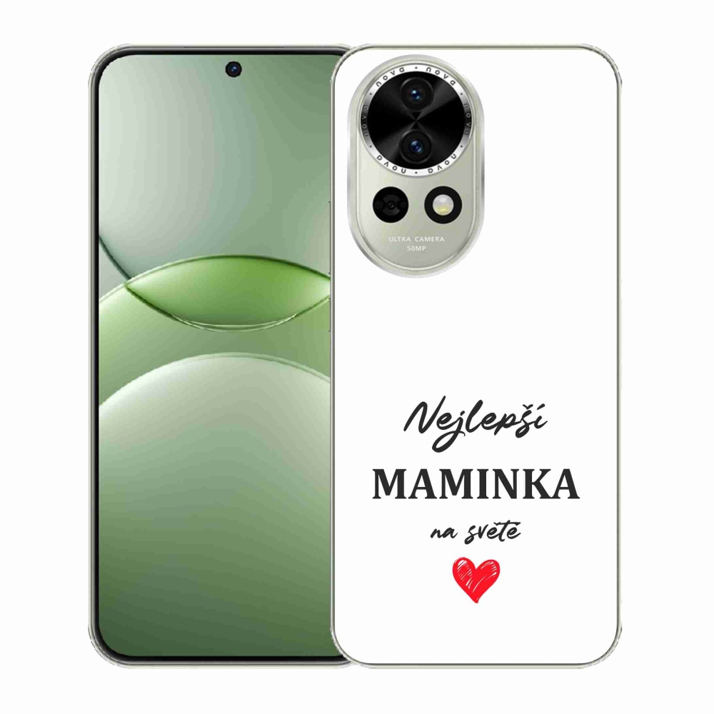 Gélový kryt mmCase na Huawei Nova 13 5G - najlepšia mamička 1 biele pozadie