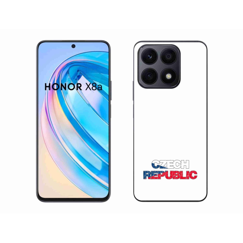 Gélový kryt mmCase na Honor X8a - Czech Republic biele pozadie
