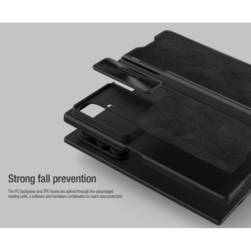Nillkin Qin Book PRO Puzdro so slotom na pero pre Samsung Galaxy Z Fold 7 Black