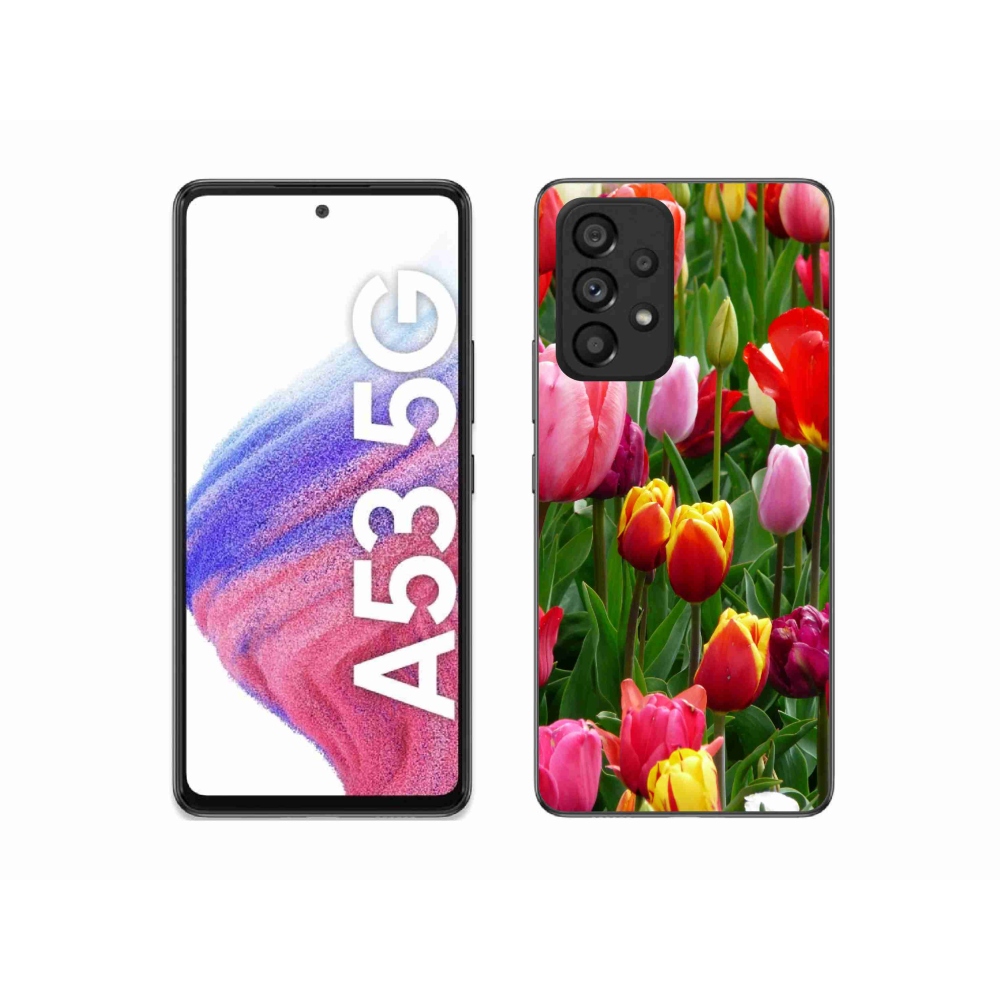 Gélový kryt mmCase na Samsung Galaxy A53 5G - tulipány