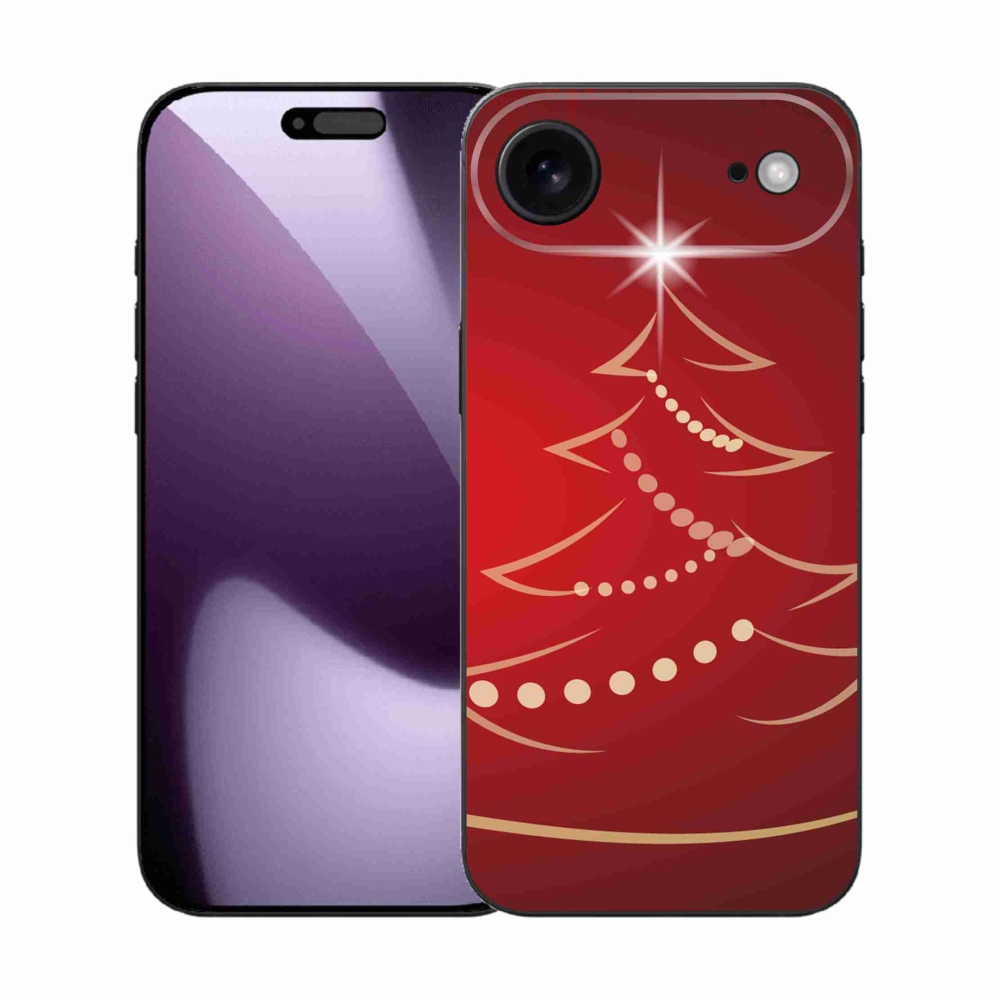 Gélový kryt mmCase na iPhone 17 Air - kreslený vianočný stromček