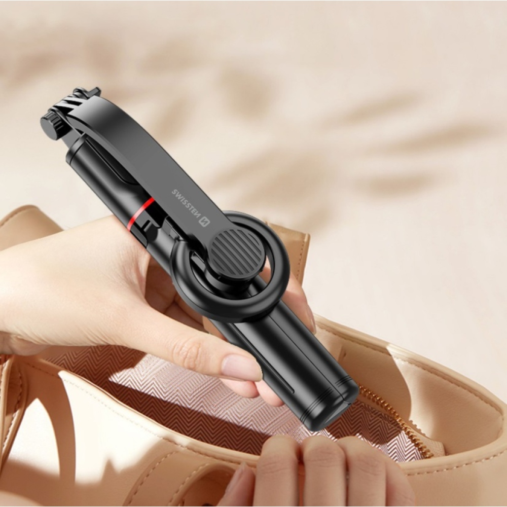 Swissten Bluetooth selfie tyč Tripod (kompatibilný s MagSafe)