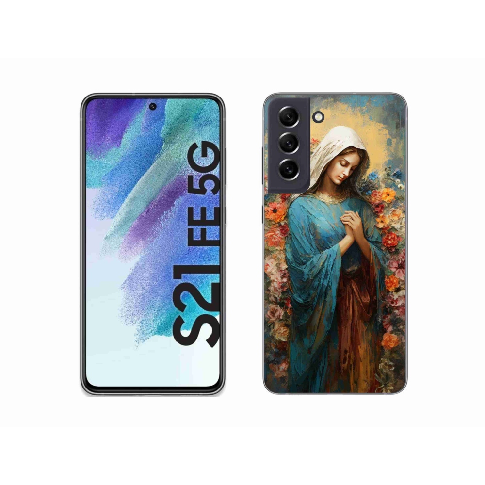 Gélový kryt mmCase na Samsung Galaxy S21 FE 5G - svätá žena