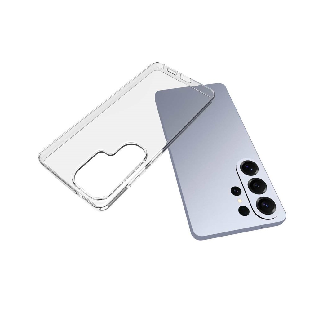 2v1 priehľadný gélový obal + tvrdené sklo na Samsung Galaxy S26 Ultra - priehľadný