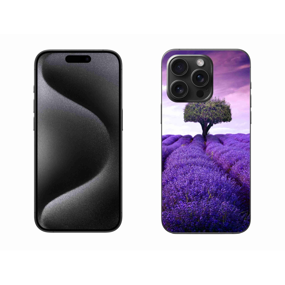 Gélový kryt mmCase na iPhone 15 Pro Max - levanduľová lúka