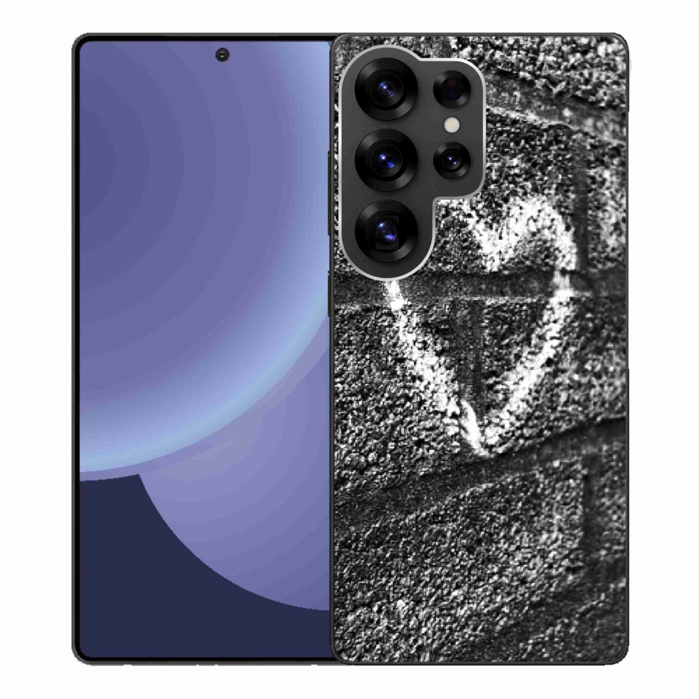Gélový kryt mmCase na Samsung Galaxy S25 Ultra - srdce na stene