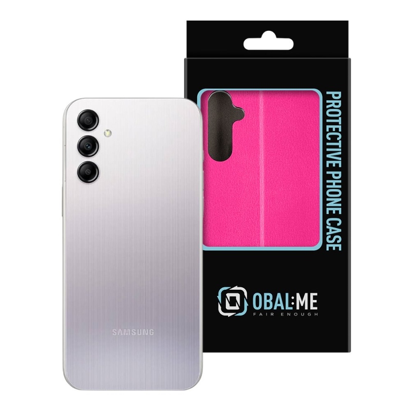 OBAL:ME Book Puzdro pre Samsung Galaxy A14 4G Rose Red