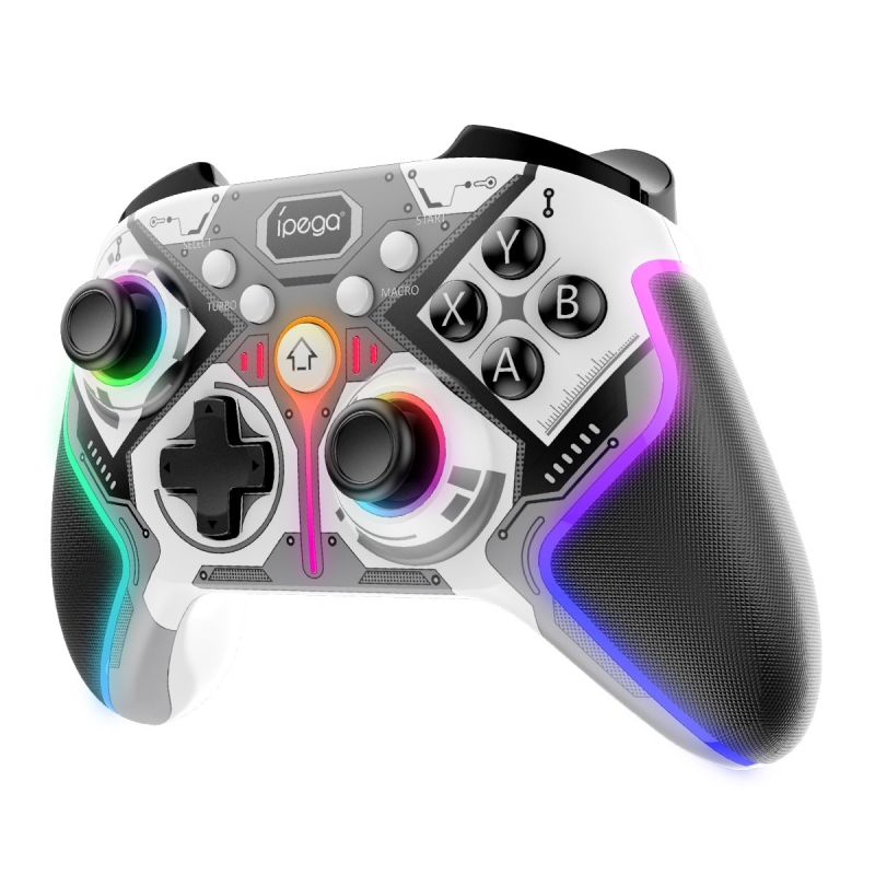 iPega 9666HH Bluetooth RGB Gamepad pre Android/iOS/PS3/PS4/PC/N-Switch sivý