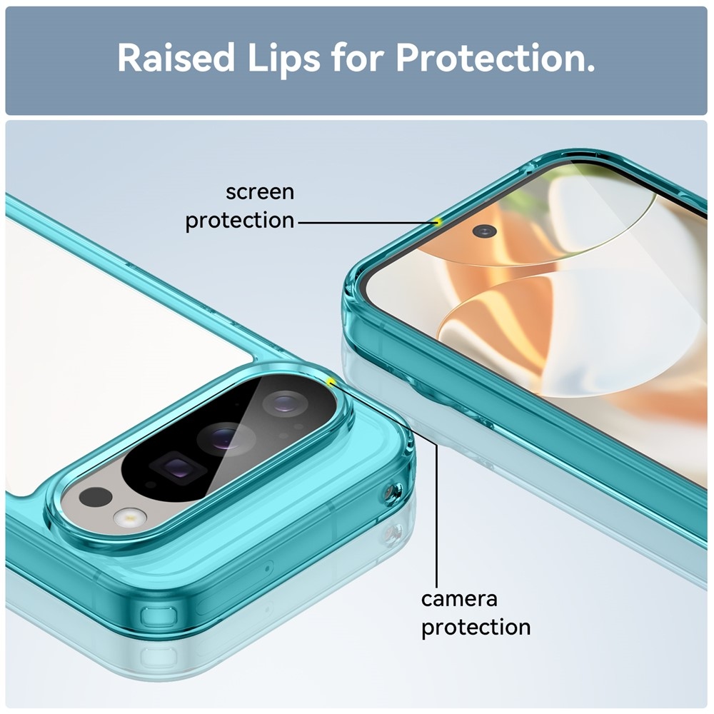 Gélový obal s pevným chrbtom na Google Pixel 10 Pro/Pixel 10 - svetlomodrý