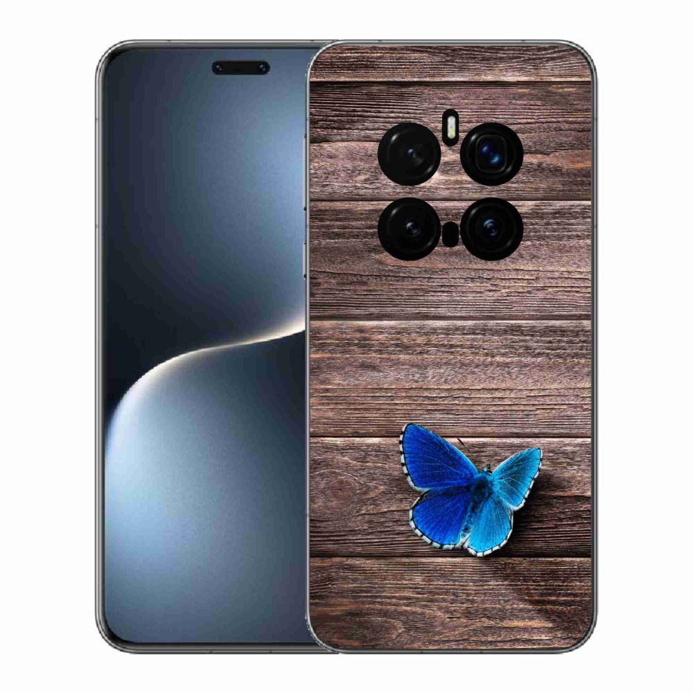 Gélový kryt mmCase na Honor Magic 7 Pro 5G - modrý motýľ 1
