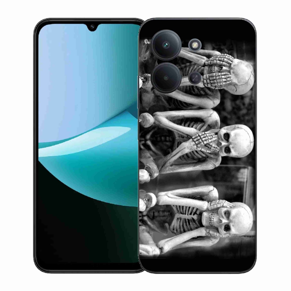Gélový kryt mmCase na Xiaomi Redmi 15C 4G (171mm)/Poco C85 4G (171mm) - kostlivci