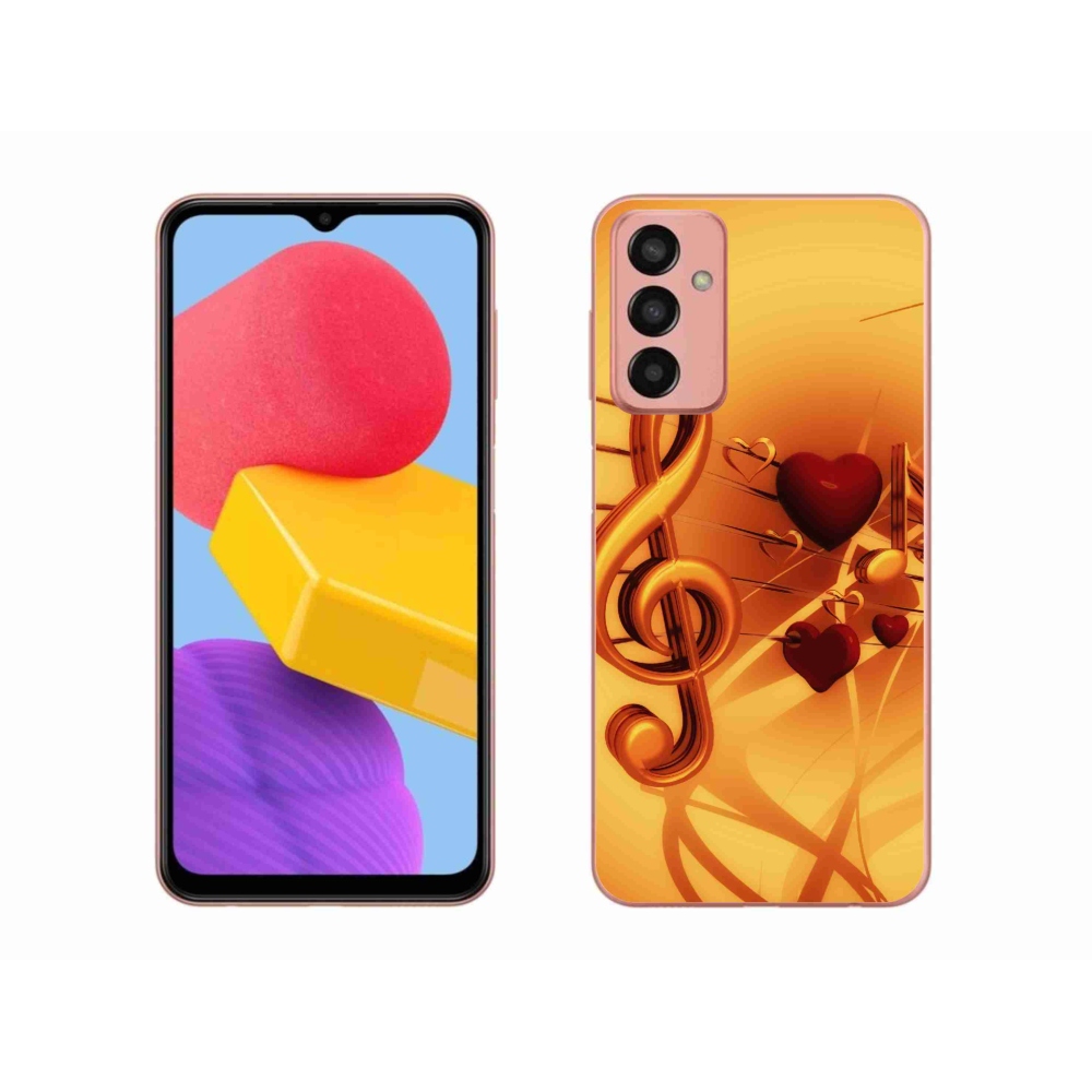 Gélový kryt mmCase na Samsung Galaxy M13 - noty