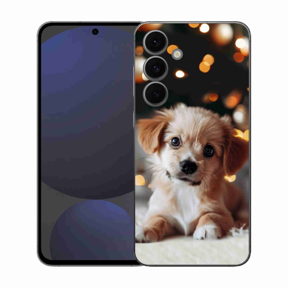 Gélový kryt mmCase na Samsung Galaxy S25 FE - šteniatko