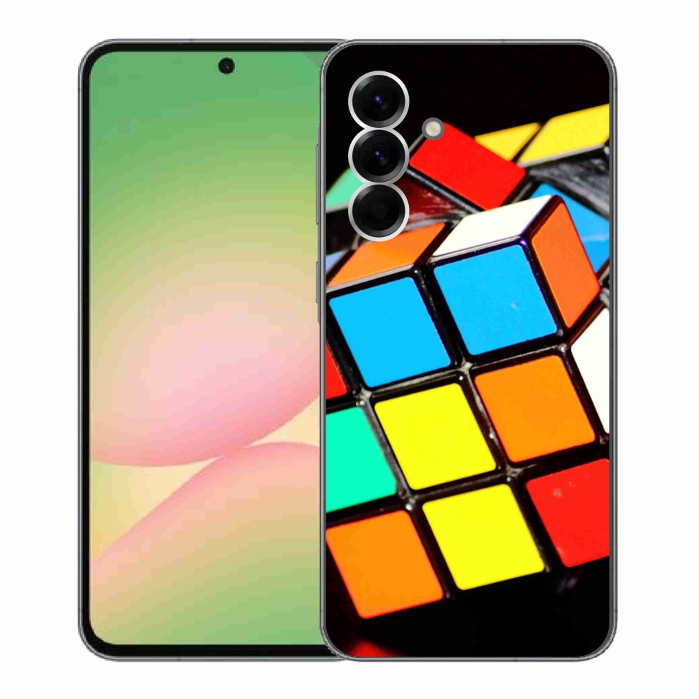Gélový kryt mmCase na Samsung Galaxy A56 5G - rubikova kocka