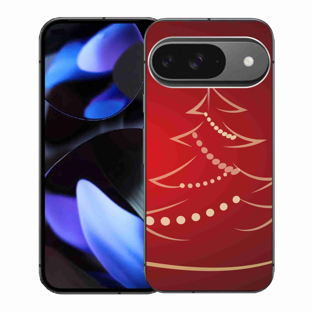 Gélový kryt mmCase na Google Pixel 9/9 Pro - kreslený vianočný stromček