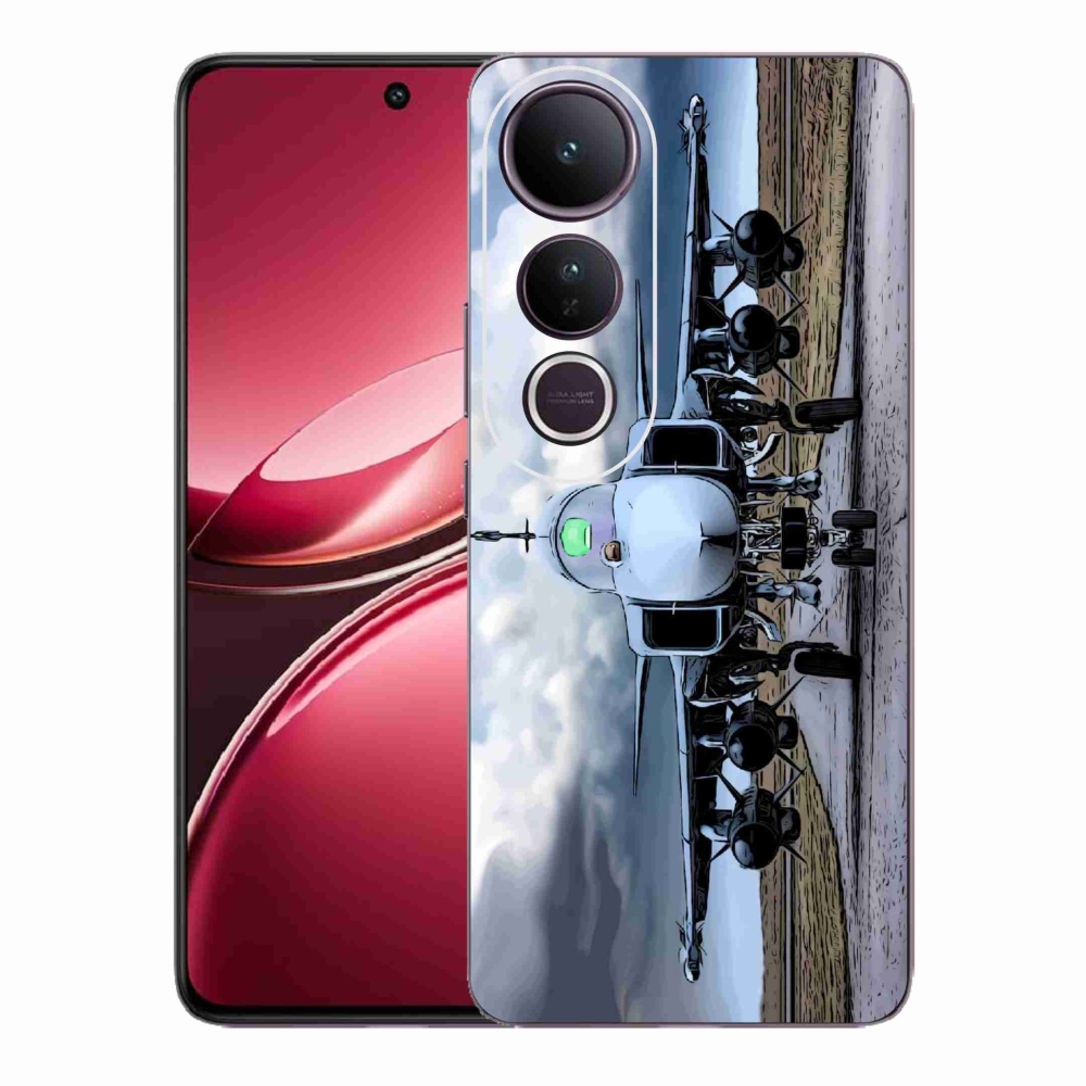 Gélový kryt mmCase na Vivo V50 Lite 4G/5G - vojenské lietadlo