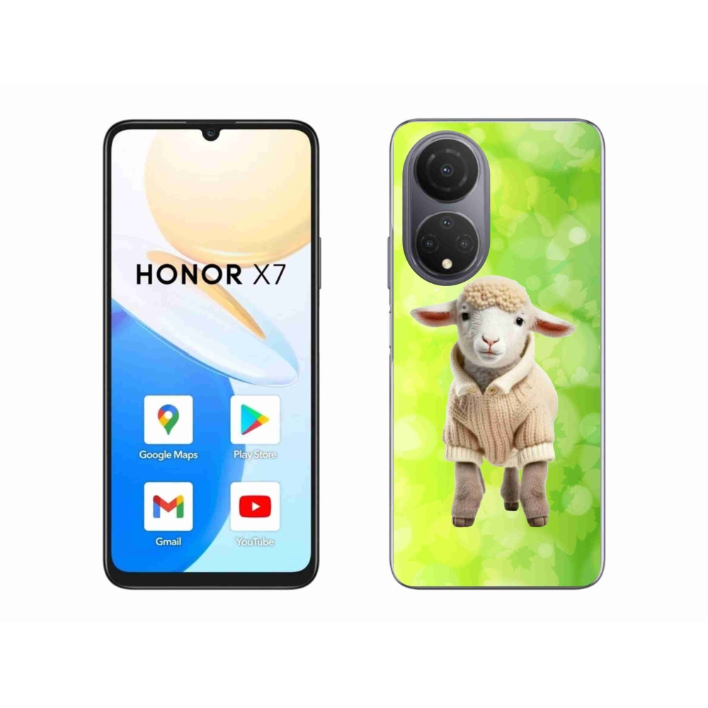 Gélový kryt mmCase na Honor X7 - jahňa vo svetri