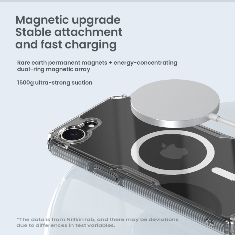 Nillkin Nature TPU PRO Magnetic Kryt pre Apple iPhone 16e Transparent
