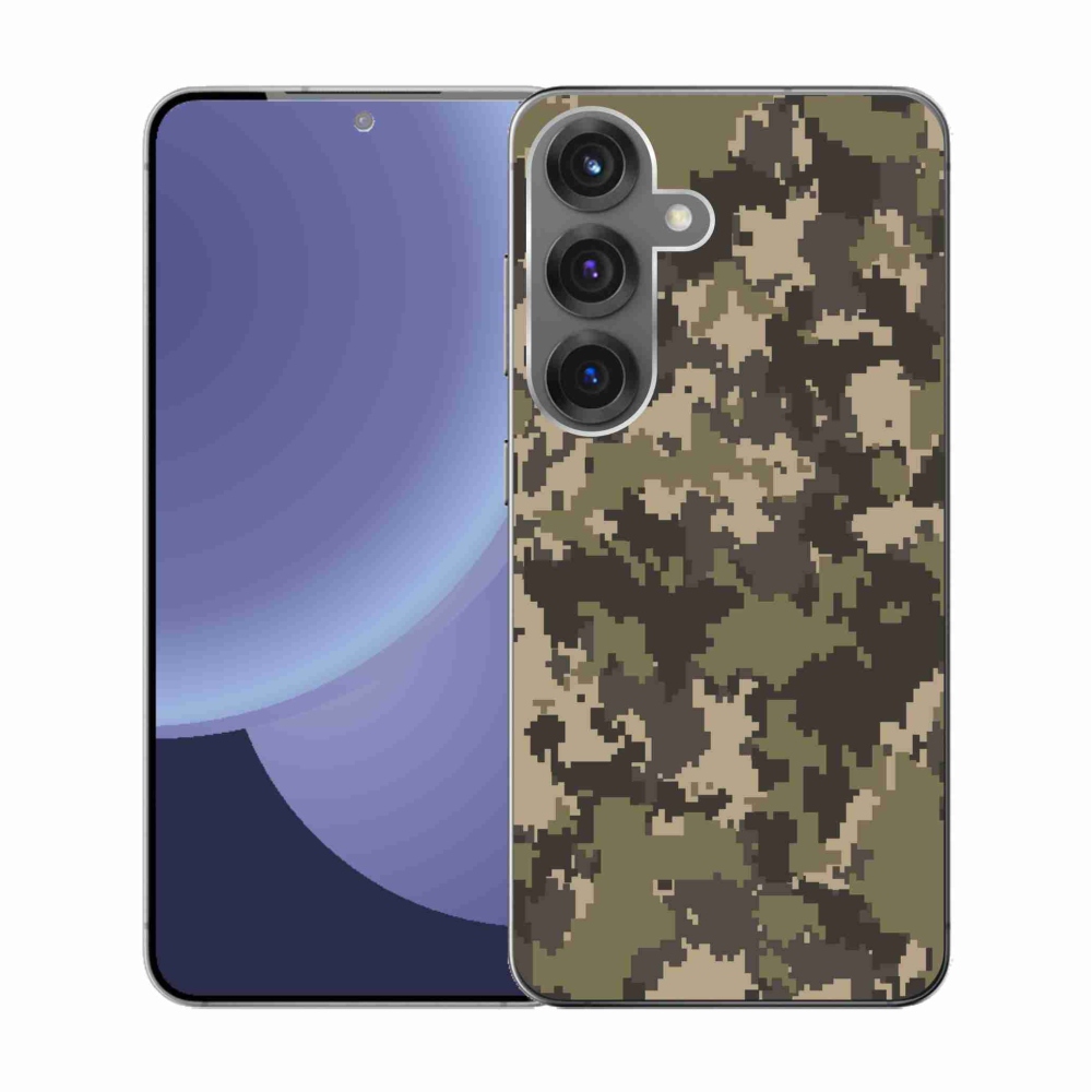 Gélový kryt mmCase na Samsung Galaxy S25 - maskáčový vzor 12