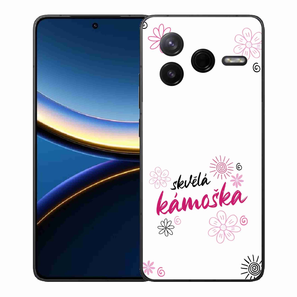 Gélový kryt mmCase na Xiaomi Poco F7 Pro - skvelá kamoška biele pozadie
