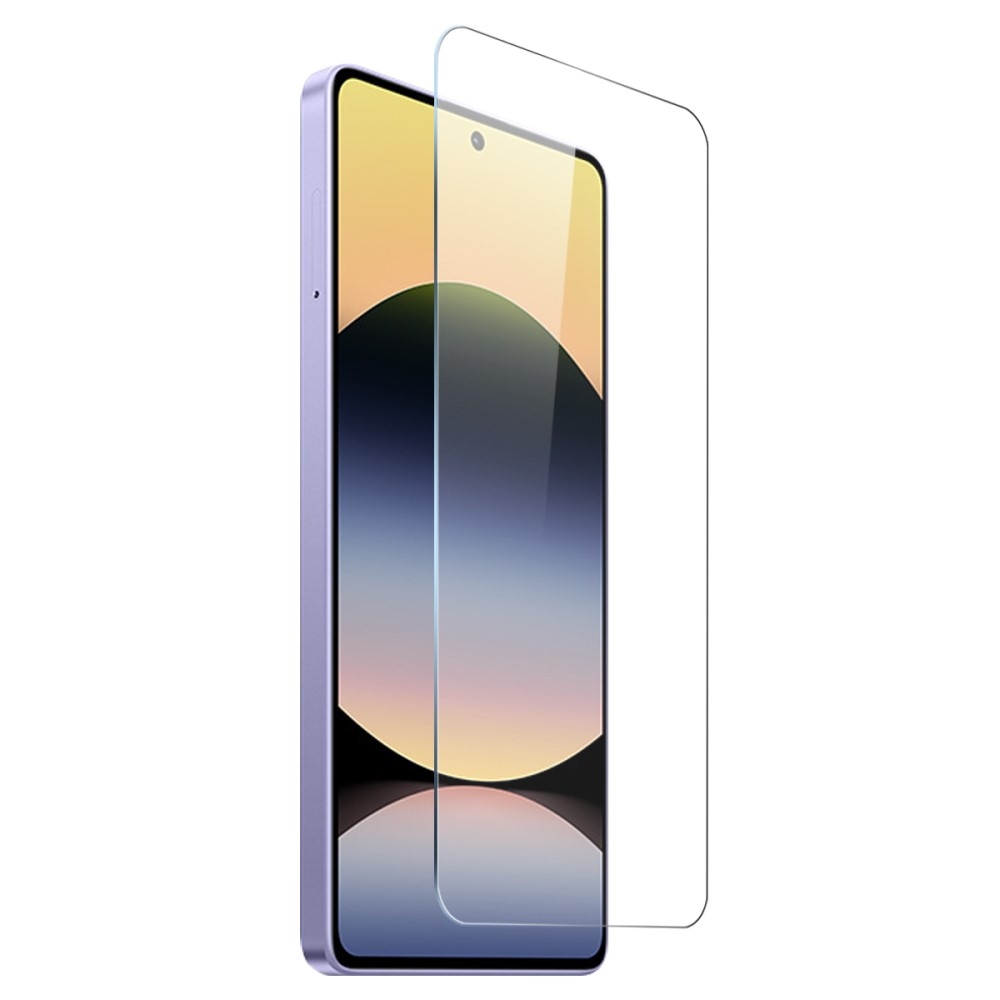 NORTHJO priehľadný gélový obal + tvrdené sklo na Xiaomi Redmi Note 14S - priehľadný