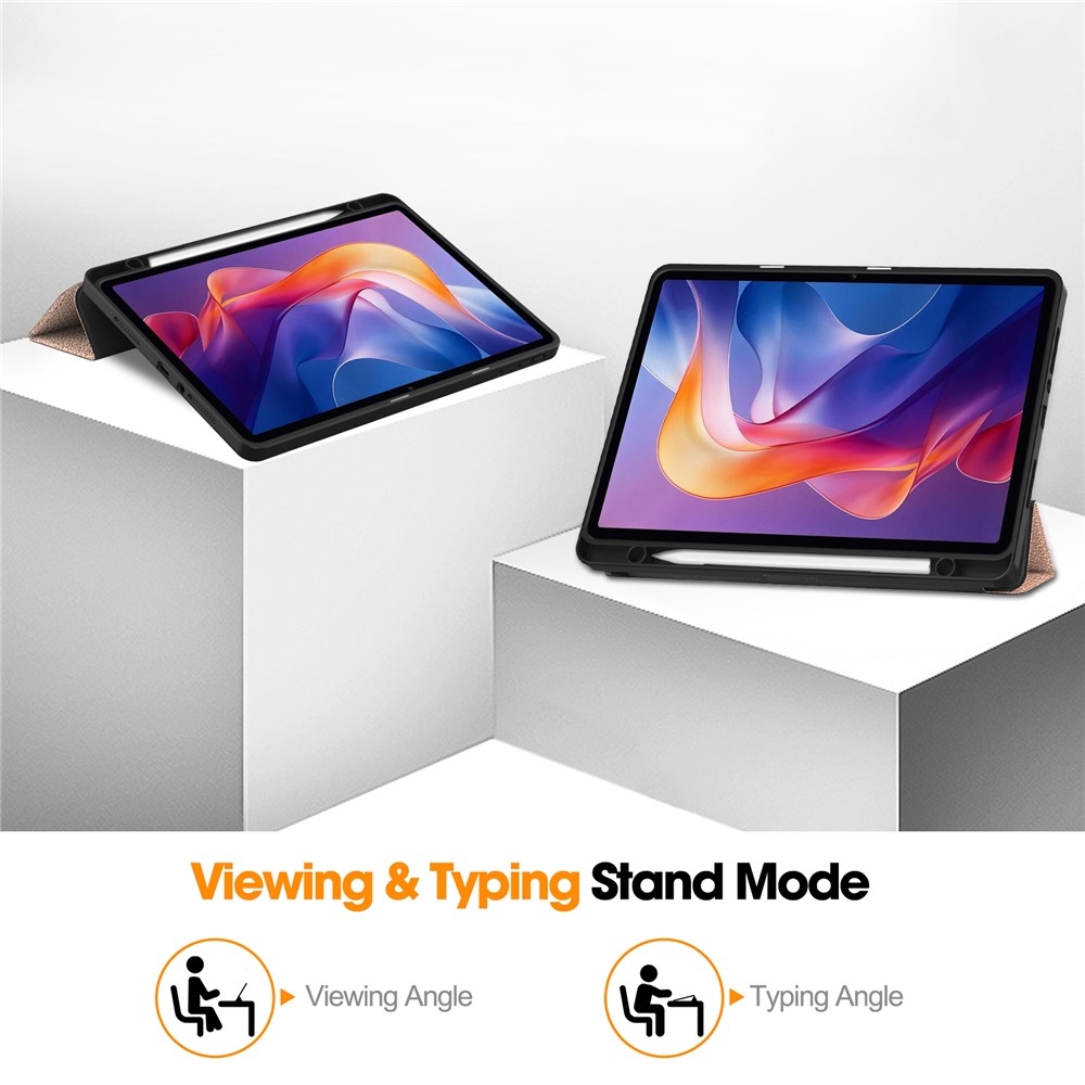 Cases múdre zatváracie púzdro na Xiaomi Redmi Pad 2 - ružovozlaté