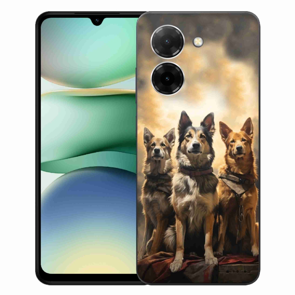 Gélový kryt mmCase na Xiaomi Redmi A5 (171.7x77.8x8.3mm) - tri psy