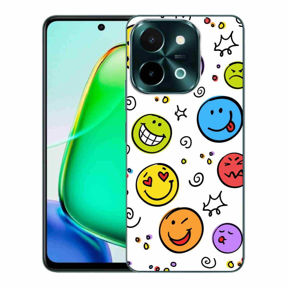 Gélový kryt mmCase na Vivo Y28 - smajlíci
