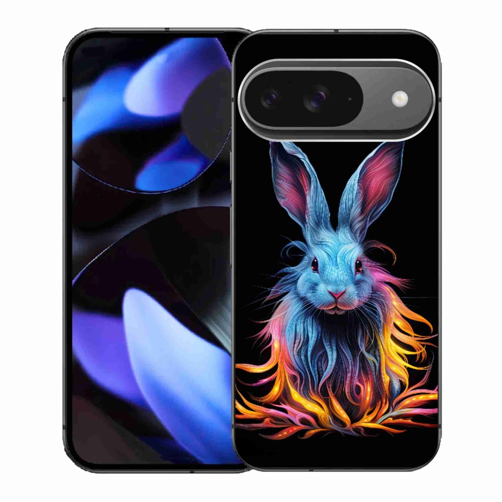 Gélový kryt mmCase na Google Pixel 9/9 Pro - abstraktný zajac
