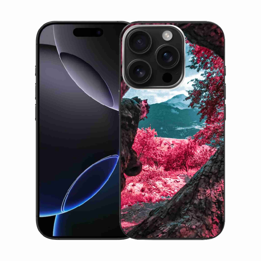 Gélový kryt mmCase na iPhone 16 Pro - výhľad na hory