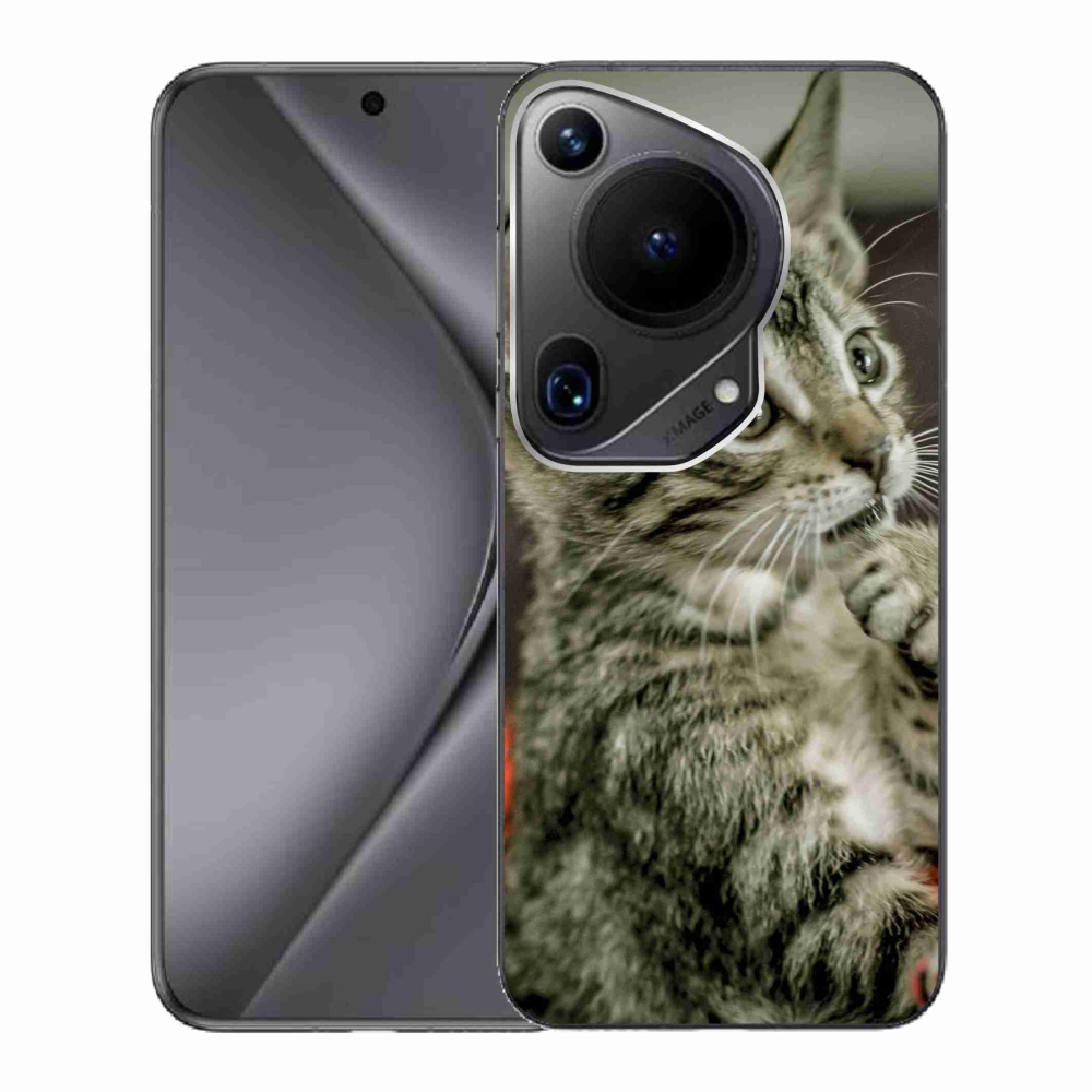 Gélový kryt mmCase na Huawei Pura 70 Ultra - roztomilá mačka