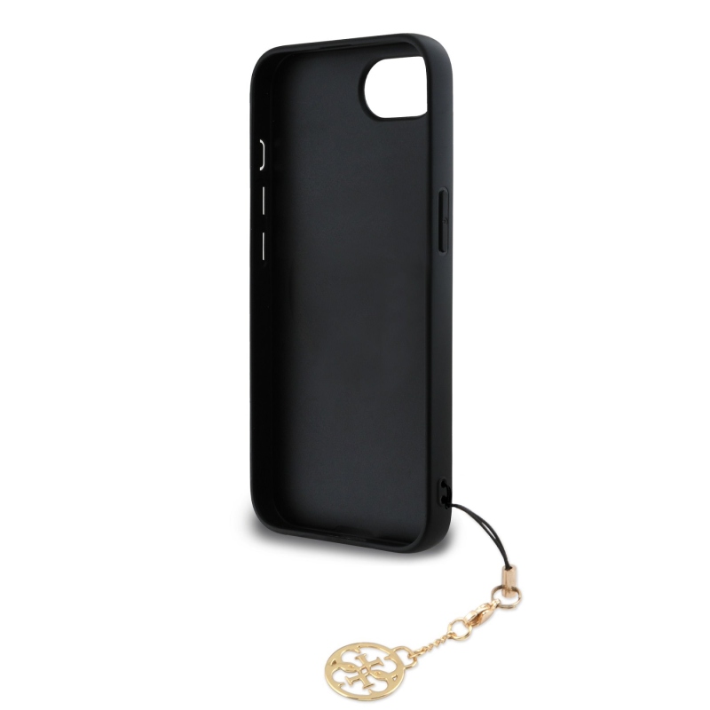 Guess 4G Charm Zadný Kryt pre iPhone 16e Tone on Tone Grey