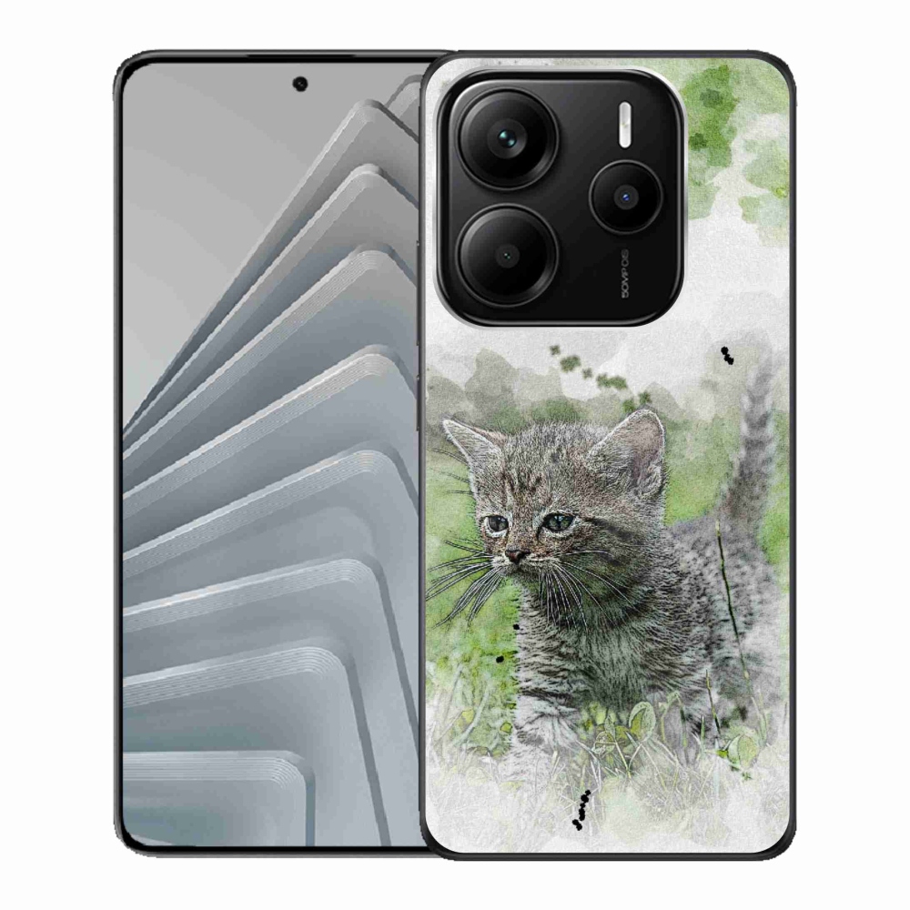 Gélový kryt mmCase na Xiaomi Redmi Note 14 5G - roztomilé koto 1