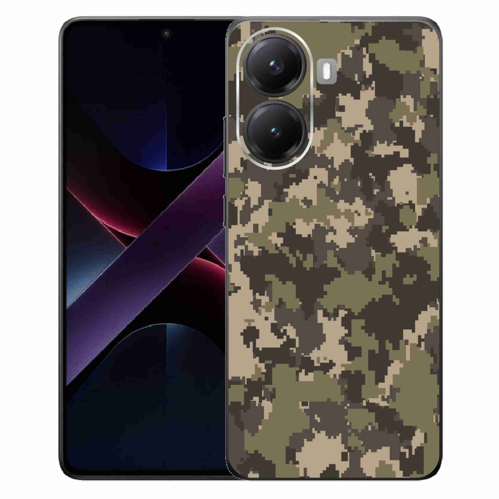 Gélový kryt mmCase na Xiaomi Poco X7 Pro 5G - maskáčový vzor 12