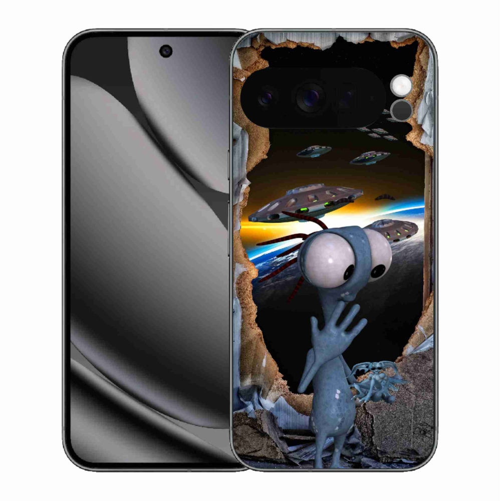 Gélový kryt mmCase na Google Pixel 10 Pro XL - mimozemšťan