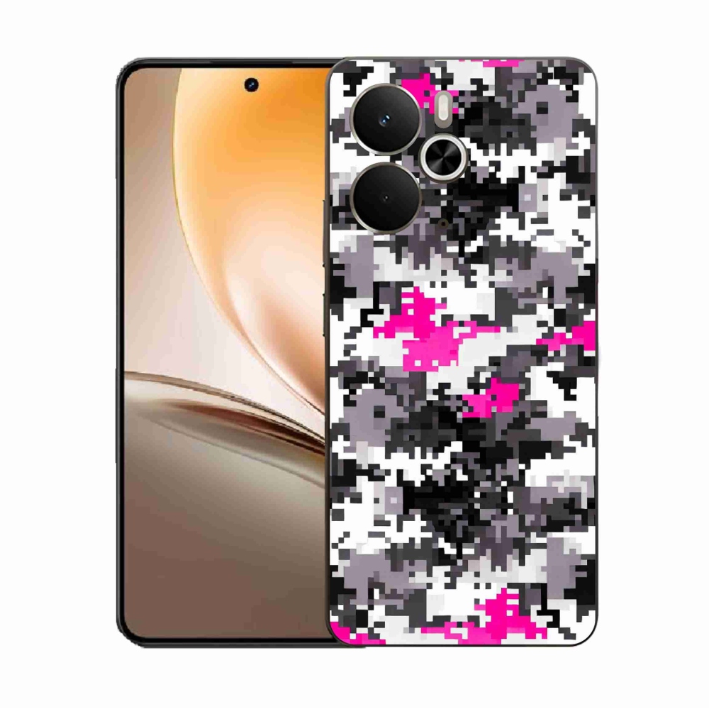 Gélový kryt mmCase na Realme 14 5G - maskáčový vzor 4