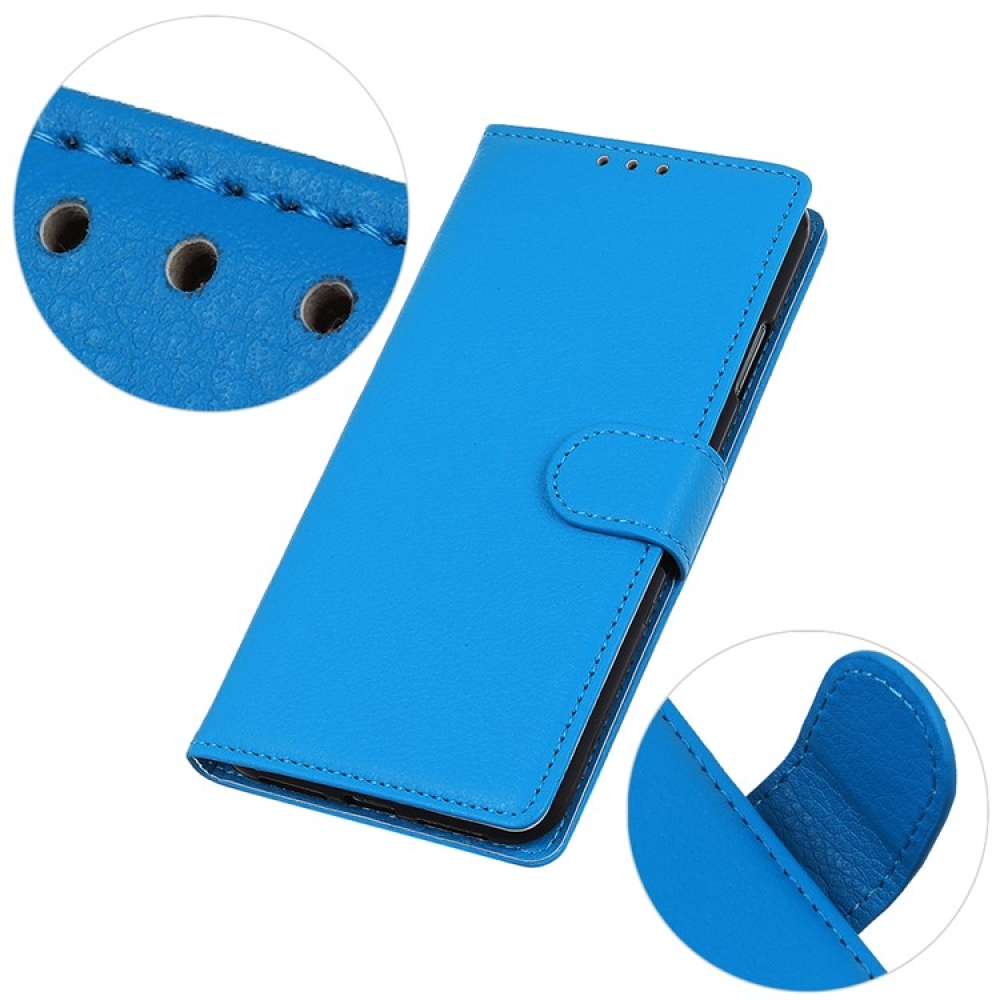 Litchie knižkové púzdro pre Xiaomi 15 Ultra - modré