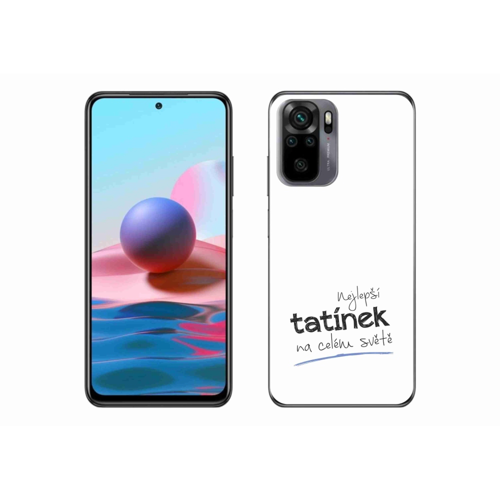 Gélový kryt mmCase na Xiaomi Poco M5s - najlepší otecko 4 biele pozadie
