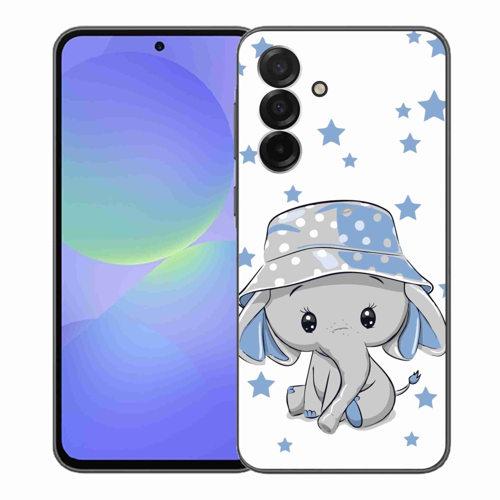 Gélový kryt mmCase na Samsung Galaxy A36 5G - modrý slon