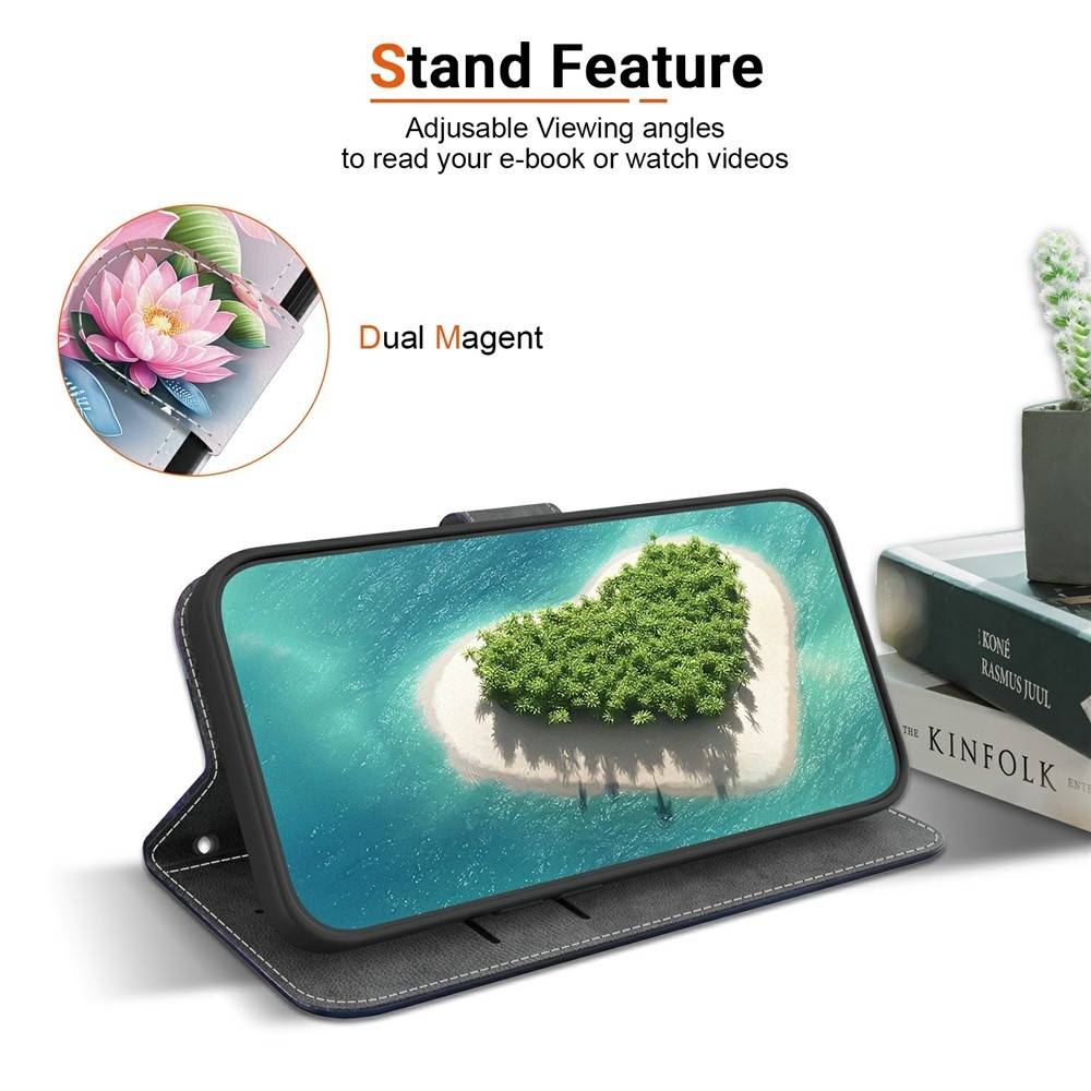 Versatile knižkové puzdro na Xiaomi 15T - lotusový kvet