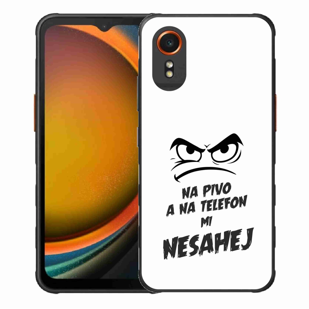 Gélový kryt mmCase na Samsung Galaxy Xcover 7 - pivný motív 2 biele pozadie